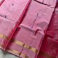 Vegan Silks | Chinnalampattu Saree – Pastel Pink