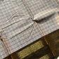 Kattam Edit – Soft Taupe Beige Checked Chettinadu Cotton Saree
