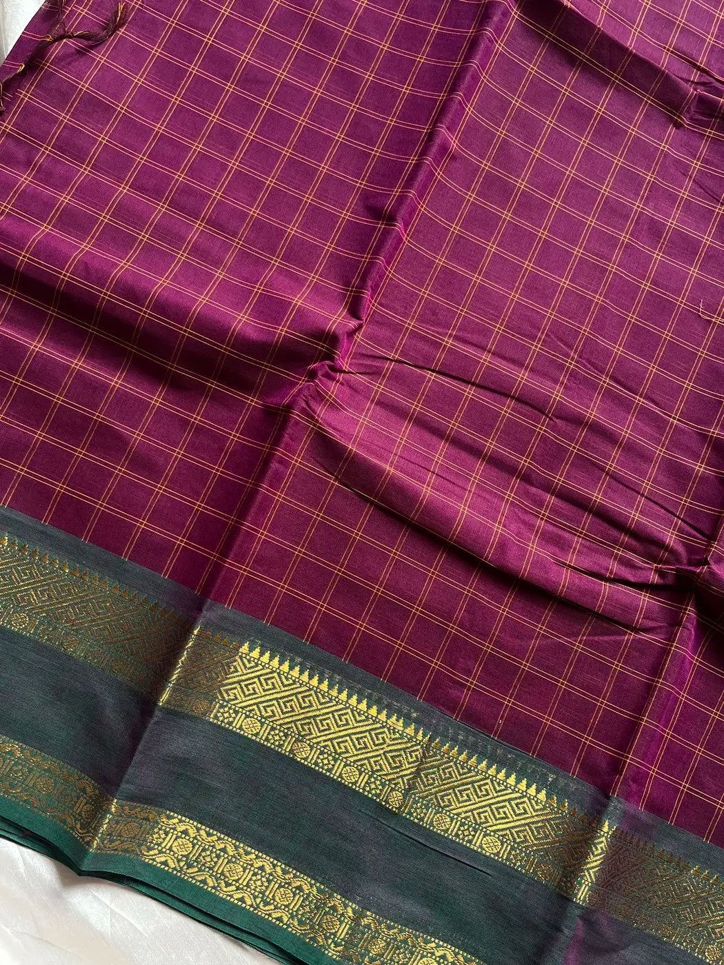 Kattam Edit – Magenta Pink Checked Chettinadu Cotton