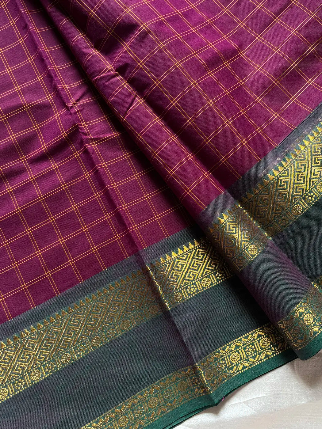 Kattam Edit – Magenta Pink Checked Chettinadu Cotton