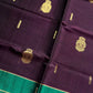 Vegan Silk Saree – Dark Purple Handloom Art Silk