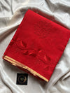 Kota Silk Cotton Saree - Red