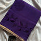 Kota Silk Cotton Saree - Purple