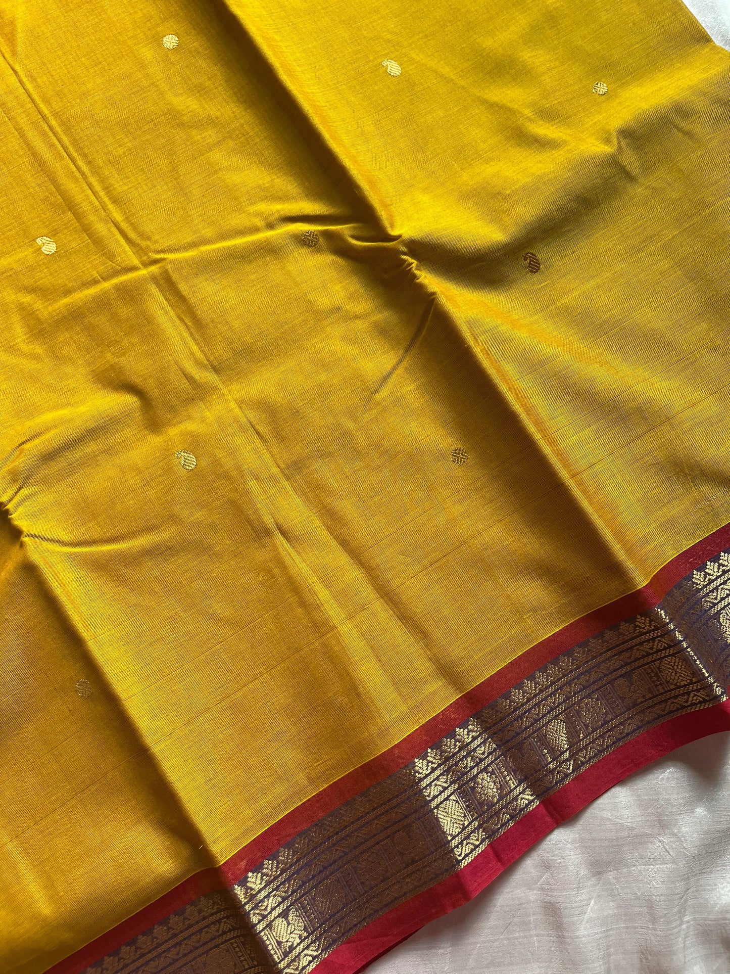 Throne Edit – Mustard yellow 120-Count Mercerised Kanchi Cotton