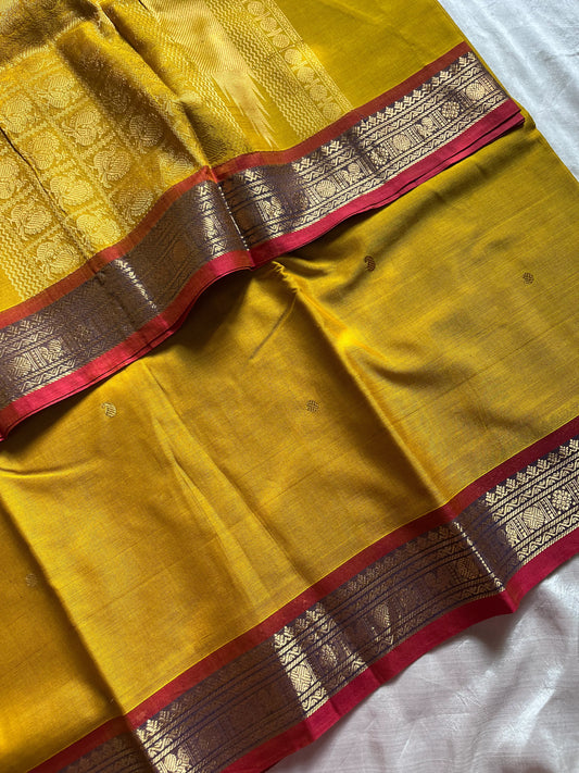 Throne Edit – Mustard yellow 120-Count Mercerised Kanchi Cotton