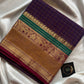 Kattam Edit – Purple Checked Chettinadu Cotton Saree