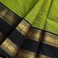 Kattam Edit – Green & Black Checked Chettinadu Cotton Saree