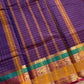 Kattam Edit – Purple Checked Chettinadu Cotton Saree