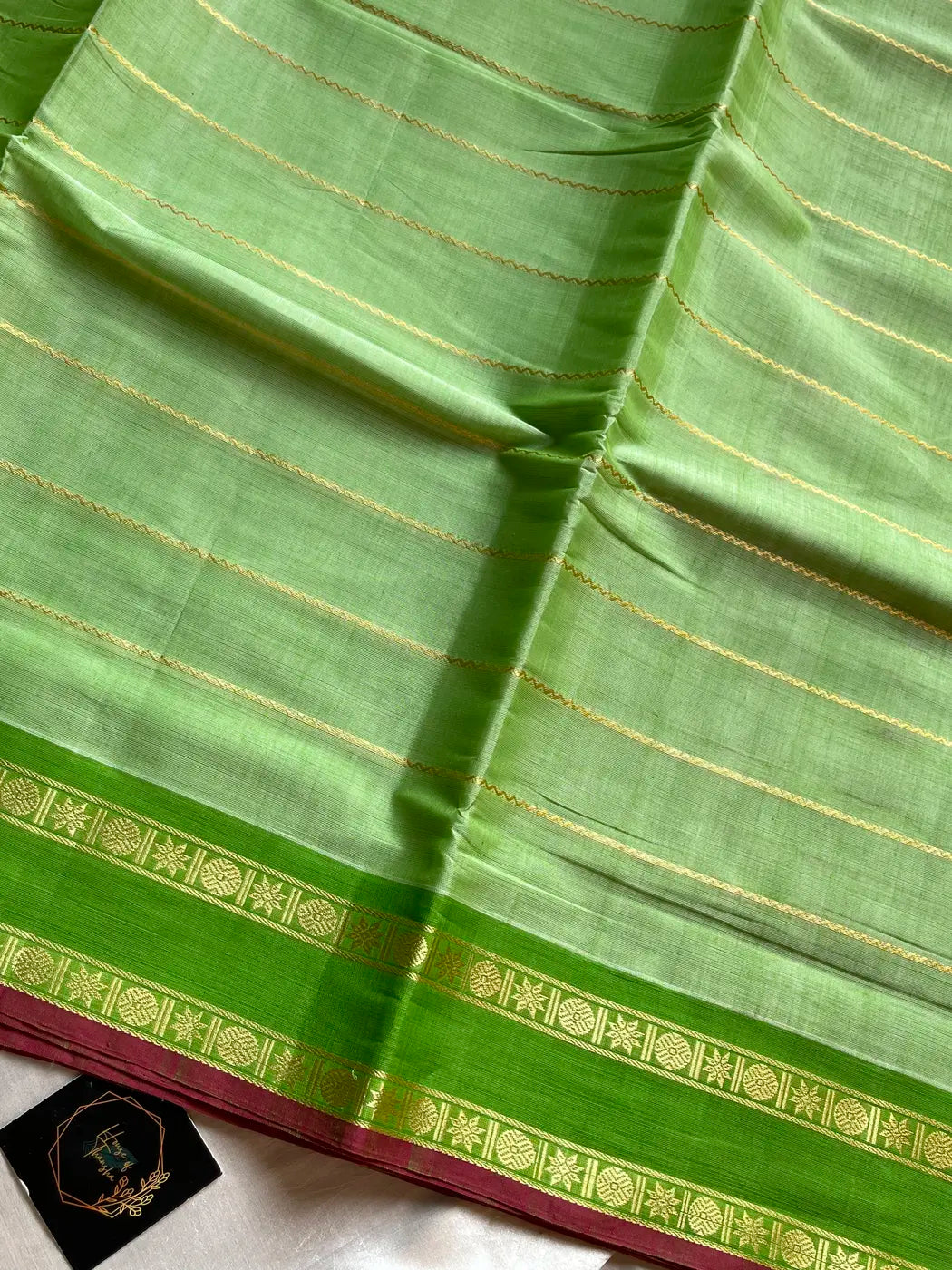 Devendra Saree – Green | Handloom Art silk