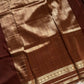 Semi Mysore Silk Saree – Coffee brown
