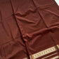 Semi Mysore Silk Saree – Coffee brown