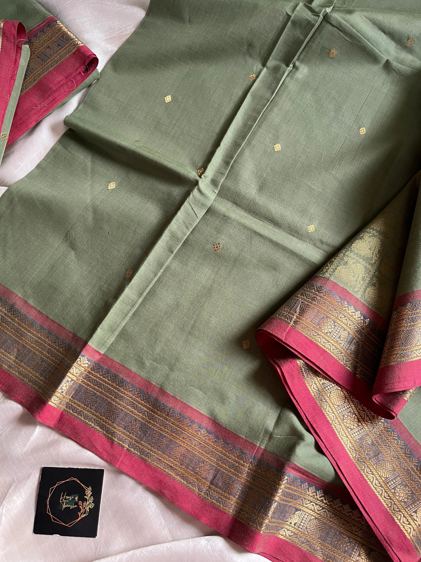 Throne Edit – Pastel Green 120-Count Mercerised Kanchi Cotton