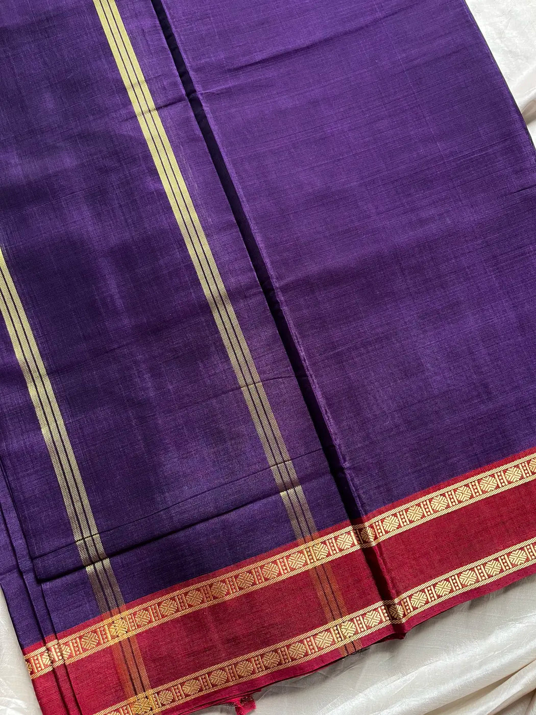 Devendra Saree – Violet | Madisar 10.5 Yards