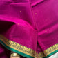 Vegan Silk Saree – Magenta & Green Handloom Art Silk