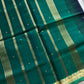 Vegan Weaves – Blue & Green Handloom Art Silk Saree
