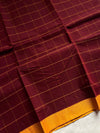 Chettinadu Cotton Saree –  Maroon