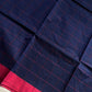 Chettinadu Cotton Saree –  Dark Blue