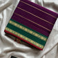 Devendra Saree – Mulberry Plum | Handloom Vegan Art silk