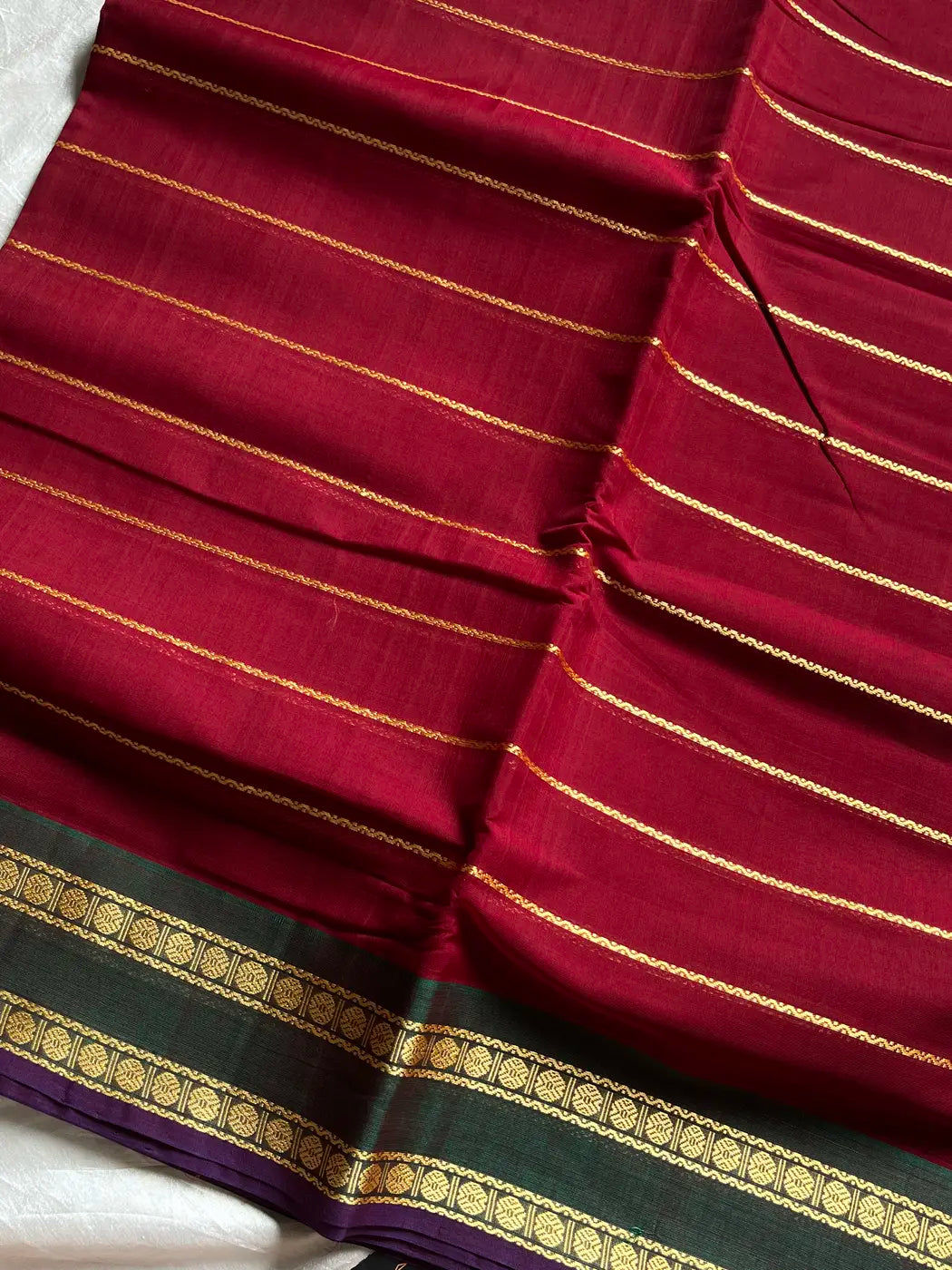Devendra Saree – Maroon | Madisar 10.5 Yards