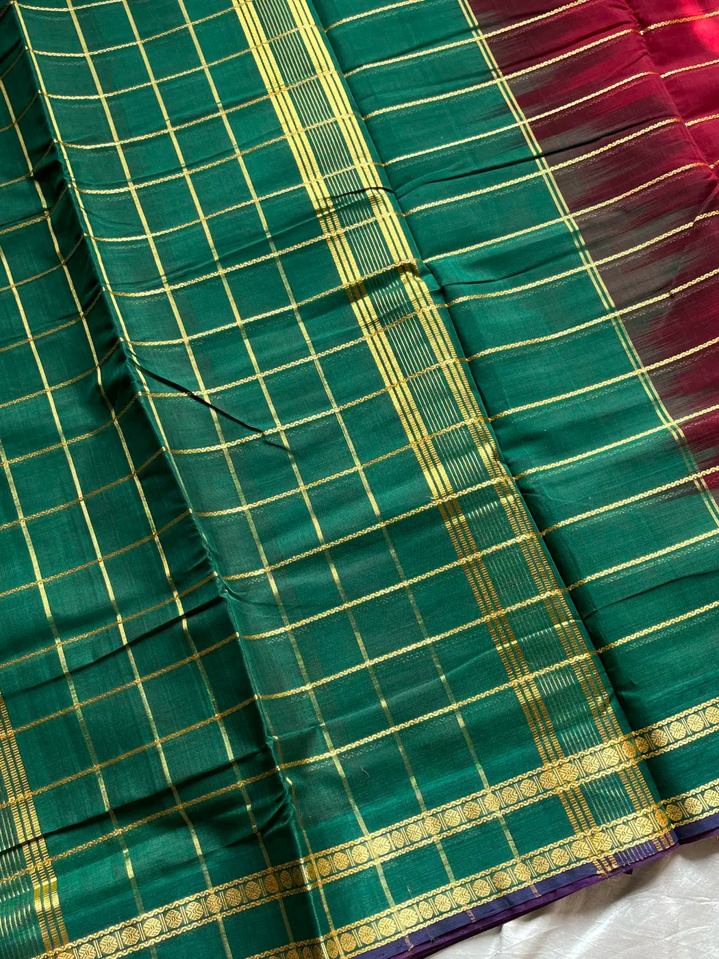Devendra Saree – Green | Madisar 10.5 Yards