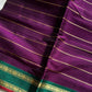 Devendra Saree – Mulberry Plum | Handloom Vegan Art silk