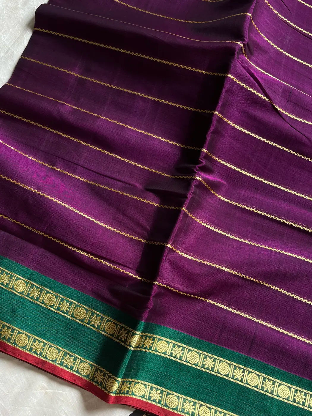 Devendra Saree – Mulberry Plum | Handloom Vegan Art silk