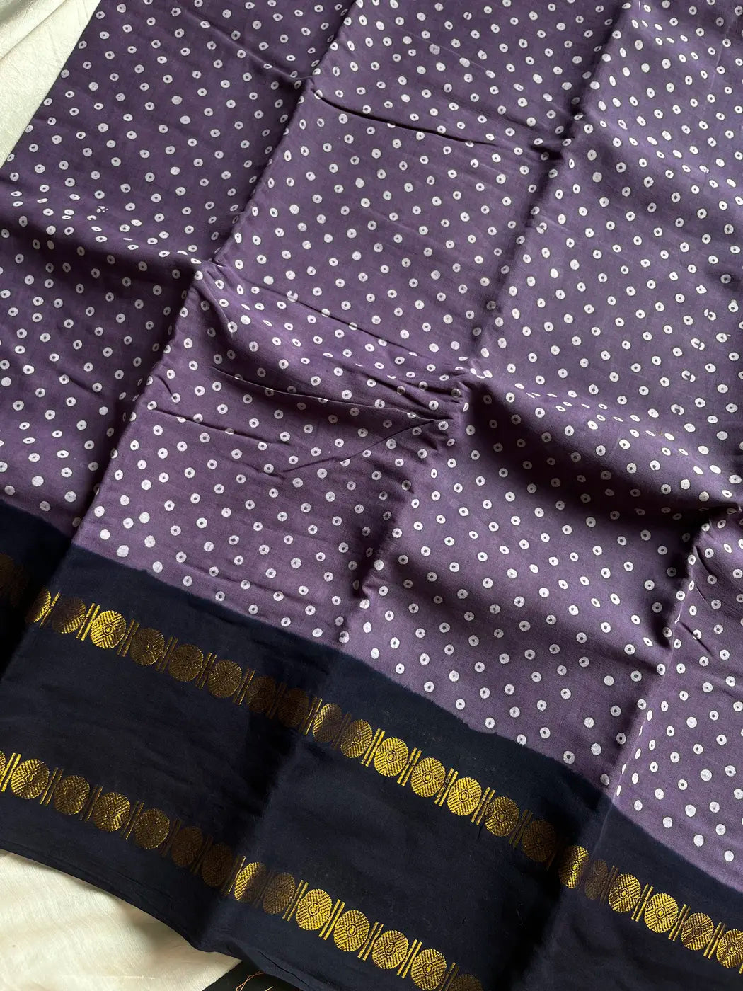 Madurai Sungudi Cotton - Purple