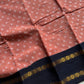 Madurai Sungudi Cotton - Peach