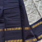 Madurai Sungudi Cotton - Grey & Dark blue