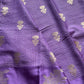 Banarasi Crepe Silk Saree – Lavender