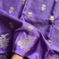 Banarasi Crepe Silk Saree – Lavender