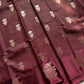Banarasi Crepe Silk Saree – Cocoa Maroon