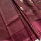 Banarasi Crepe Silk Saree – Cocoa Maroon