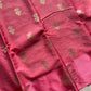 Banarasi Crepe Silk Saree – Coral Pink
