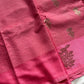 Banarasi Crepe Silk Saree – Coral Pink