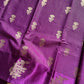 Banarasi Crepe Silk Saree – Mulberry Purple