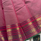Subtle Weaves | Pastel Pink Kanchi Cotton Saree