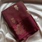 Banarasi Crepe Silk Saree – Cocoa Maroon