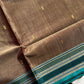 Vegan Silk Saree – Ash Taupe | Handloom Art Silk