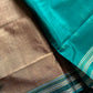 Vegan Silk Saree – Ash Taupe | Handloom Art Silk