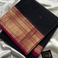 Subtle Weaves | Black & Pink Chettinadu Cotton Saree