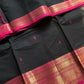 Subtle Weaves | Black & Pink Chettinadu Cotton Saree