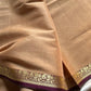 Vegan Silk Saree – Beige Handloom Silk