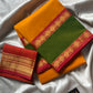 Mango yellow Kanchi cotton saree