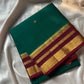 Vintage Loom Edit | Emerald Green Chettinadu Cotton Saree
