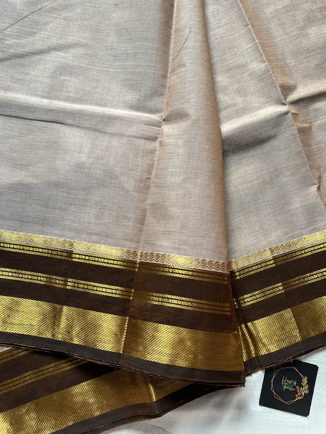 Vintage Loom Edit | Beige Chettinadu Cotton Saree