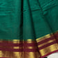 Vintage Loom Edit | Emerald Green Chettinadu Cotton Saree