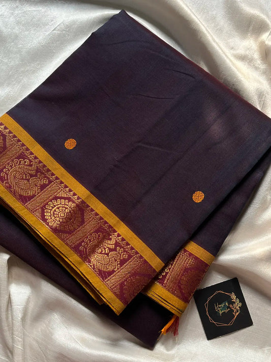 Mercerised Chettinadu Cotton - Slate Plum