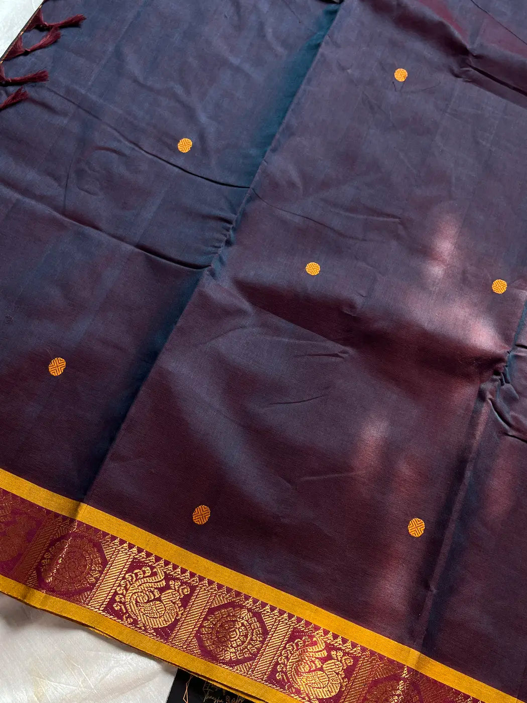 Mercerised Chettinadu Cotton - Slate Plum