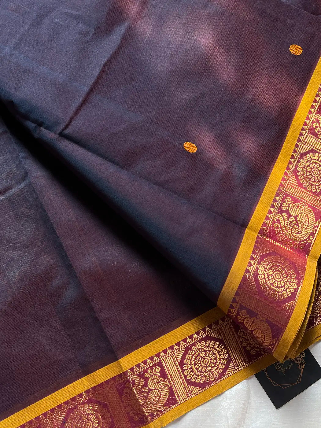 Mercerised Chettinadu Cotton - Slate Plum